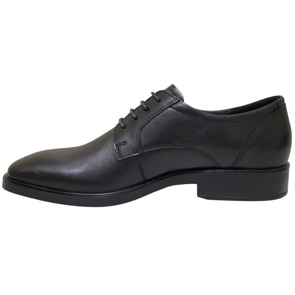 Ecco Men Metropole Milan Plain Toe Derby Oxfords Size US 10 EU 44 Black Leather